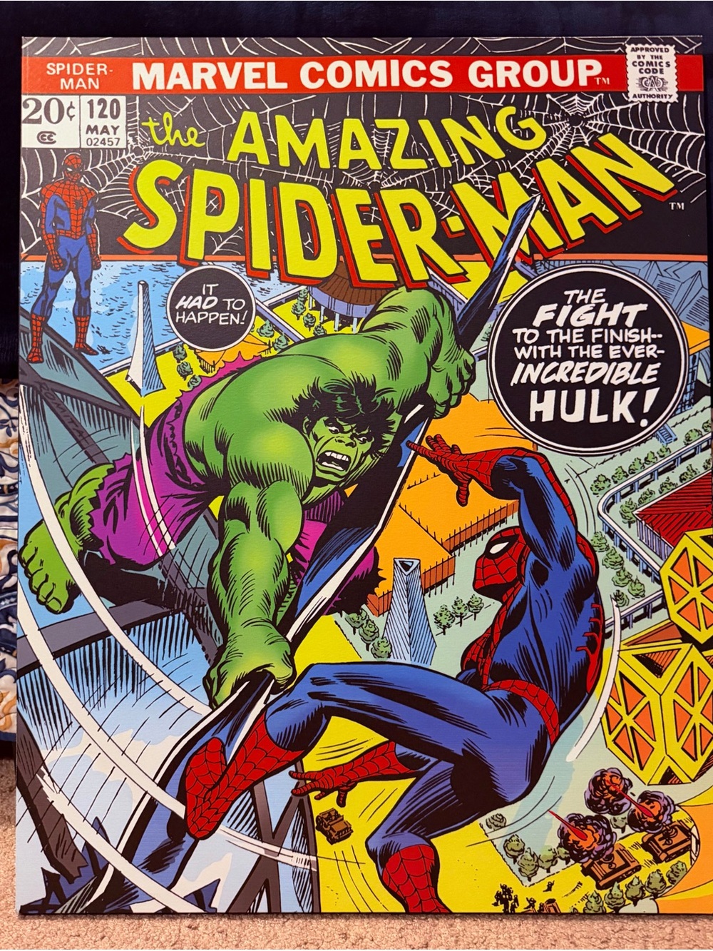 Marvel The Amazing Spider-Man Cover — Blue, Red, Green, Purple